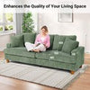 3/4 Seater Corduroy Sofa Jumbo Cord Modern Sofa Couch Seats with 2 Pillows Soft