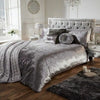 Luxury Crushed Velvet Duvet Cover Quilt Soft Cosy Bedding Set & Pillowcases All