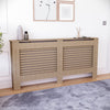White Radiator Cover MDF Small Large Modern Wood Slat Grill Cabinet Furniture
