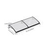 Door Canopy Awning Shelter Outdoor Porch Patio Front Back Window Roof Rain Cover