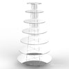 Cup Cake Acrylic Stand 7 Tier Cupecake Wedding Party Display Riser - Round