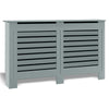 White Radiator Cover Cabinet Small Large Modern MDF Slat Wood Grill Furniture