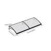 Door Canopy Window Awning Rain Shelter Front Back Porch Outdoor Patio Roof Cover