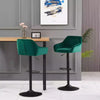 2x Bar Stools Breakfast Comfortable Swivel Gas Lift Kitchen Stool Leather Chairs