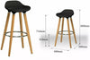 Breakfast Bar Stool Compact Kitchen Padded Stools High Chair Seat Home Office