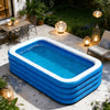 Inflatable Swimming Pool Foldable Portable Family Garden Paddling Pool PVC