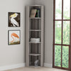 Nati Corner Bookcase – 5-Tier Freestanding Shelf Unit, 161cm High, 11 Colours