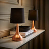 2 x Touch Table Lamps 34cm Dimmer Bedside Lights Living Room Reading Small Lamp