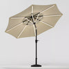 3M Solar Power LED Lights Parasol Outdoor Umbrella Sun Shade Canopy Garden