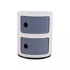Round ABS Cylinder Cabinet Cupboard Drawer Storage Unit Bathroom Bedroom Stand