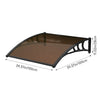 Door Canopy Window Awning Rain Shelter Front Back Porch Outdoor Patio Roof Cover