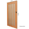 6/10mm Kitchen Bathroom PVC Concertina Accordion Door Bi Folding Sliding Panels