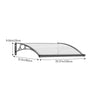 Door Canopy Window Awning Rain Shelter Front Back Porch Outdoor Patio Roof Cover