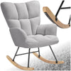 Relax Rocking Chair Armchair Nursery Nursing Seat Wooden Runners Thick Padding