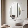 LED Bathroom Mirror with 3 Mode Lights Demister Illuminate Touch Sensor Anti-fog
