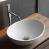 Countertop Basin Bathroom Sink Ceramic Oval Washbasin Sink Vessel