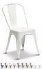 Style Industrial Metal Dining Chairs Vintage Retro Kitchen Cafe Stacking