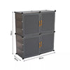 XL Large Shoe Rack Shoe Storage Cabinet Shelf Unit Door Hallway DIY Cube Cabinet