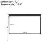 72/92/100/120"HD Electric Motorized Projector Screen Matte White Fabric 4:3 16:9