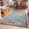 Kids Playmat City Toy Map Floor Mat Rug for Car Play Girls Boys Children Bedroom