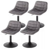 1/2/4x Adjustable Breakfast Bar Stool Gas Lift Swivel Velvet Padded Barstool Pub