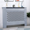 White Radiator Cover Cabinet Small Large Modern MDF Slat Wood Grill Furniture