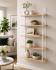 5 Tier Metal Wire Wall Floating Shelves Decoration Storage Shelf Living Room