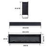 40/50/60/70/80/100 Inch Insert/Wall Mounted LED Fireplace Wall Inset Into Fire