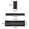 40/50/60/70/80/100 inch Insert/ Wall Mounted LED Fireplace Electric Inset Fire