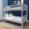 Kids Bunk Beds Double Pine Wooden Bunk Beds With Mattresses 3FT Single Bed Frame