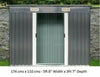 Metal Garden Shed 6 X 4, 8 X 4, 8 X 6, 10 X 8 Garden Storage WITH FREE BASE New