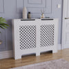 White Radiator Cover MDF Small Large Modern Wood Slat Grill Cabinet Furniture