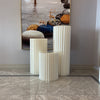 Folding Paper Cylinder Plinths Acrylic Pedestal Cake Stand Flower Display Holder