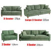Modern 2/3 Seater Corduroy Sofa Bed with 2 Bolster Home Room Recliner Couch Sofa