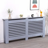 White Radiator Cover Cabinet Small Large Modern MDF Slat Wood Grill Furniture
