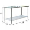 2/3/4/5/6 FT Stainless Steel Table Commercial Catering Work Prep Kitchen Bench