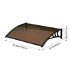 Door Canopy Window Awning Rain Shelter Front Back Porch Outdoor Patio Roof Cover