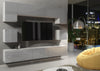 TV Unit Cabinet Wall Unit Cupboard Grey Gloss Living Room Storage TV Set 240cm