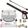 High Pressure 4Wheels Washer Surface Cleaning Machine/Sprayer Gun/Telescopic Rod