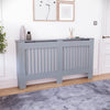 White Radiator Cover MDF Small Large Modern Wood Slat Grill Cabinet Furniture