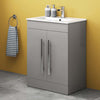 Vanity Unit & Basin Sink Cabinet Bathroom Storage Furniture Free Standing Wall