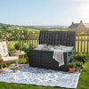 Large Outdoor Storage Box Garden Patio Plastic Chest Lid Container Multibox Shed