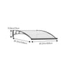 Door Canopy Window Awning Rain Shelter Front Back Porch Outdoor Patio Roof Cover