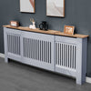 White Radiator Cover Cabinet Small Large Modern MDF Slat Wood Grill Furniture