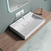Modern Bathroom Wash Basin Sink Stone Resin Countertop Wall Hung Full Size Range