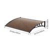 Door Canopy Window Awning Rain Shelter Front Back Porch Outdoor Patio Roof Cover