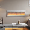 LED Fireplace Media Wall Fire Wall Mounted / Standing Electric Heater 40-100in