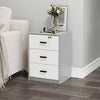 3 Drawer Wooden Bedroom Bedside Cabinet Furniture Storage Nightstand Side Table