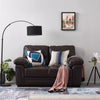 2 /3 Seater Sofa Black or Beige Faux Leather Modern Design Living Room Office