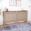 White Radiator Cover MDF Small Large Modern Wood Slat Grill Cabinet Furniture